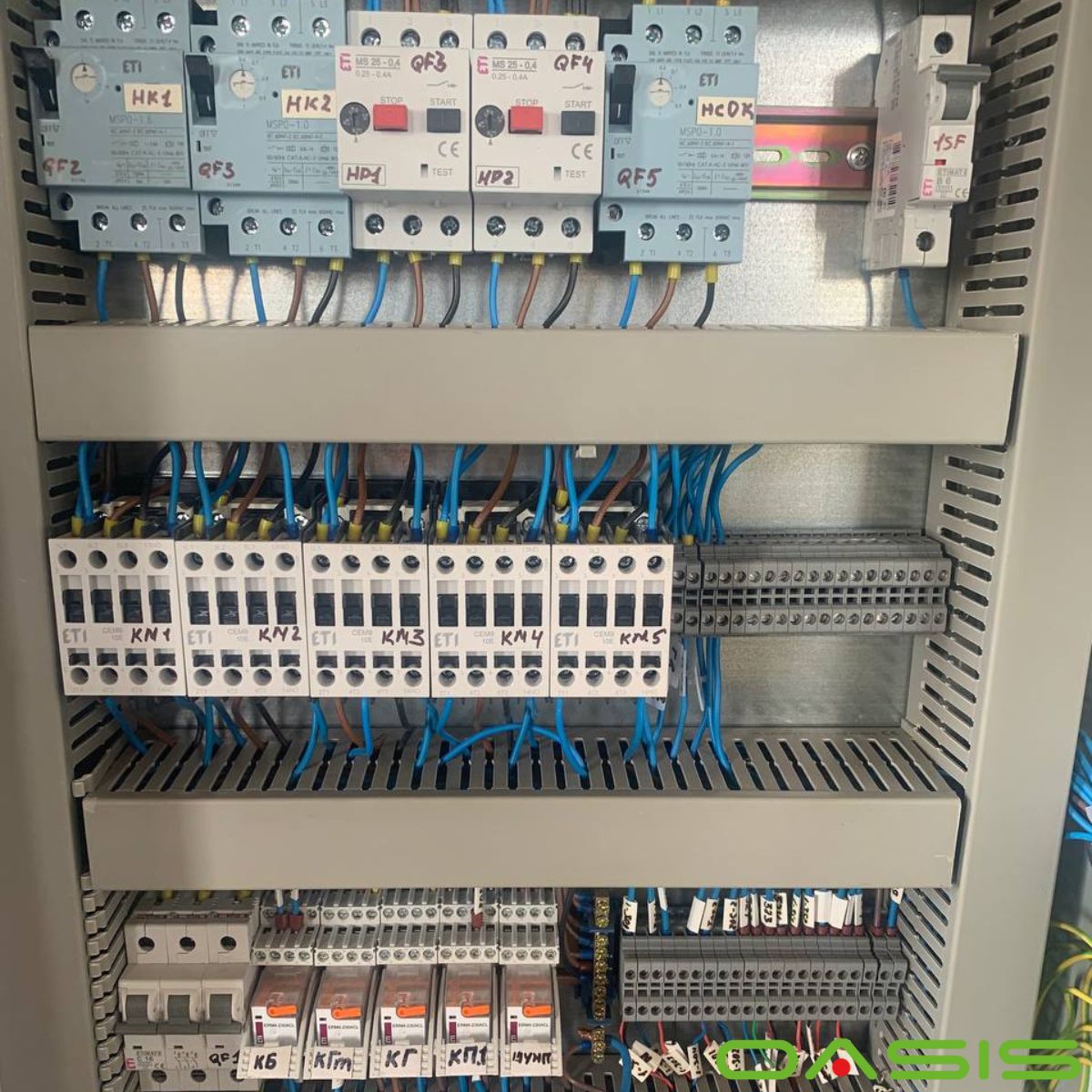 щит автоматики модульного блоку влаштування дахової котельні