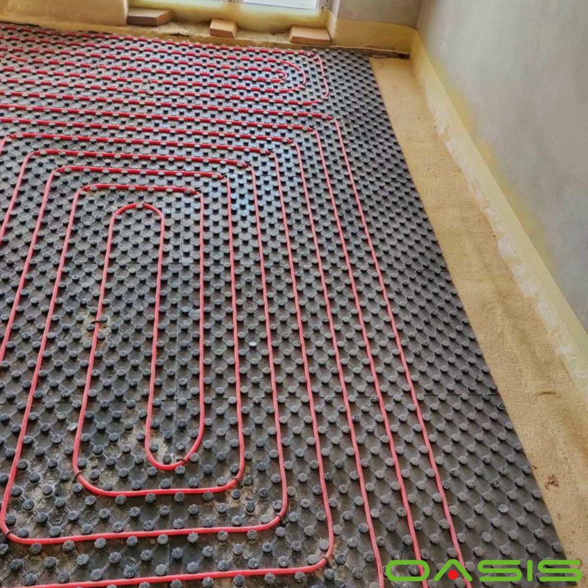 встановлення труб для теплої підлоги