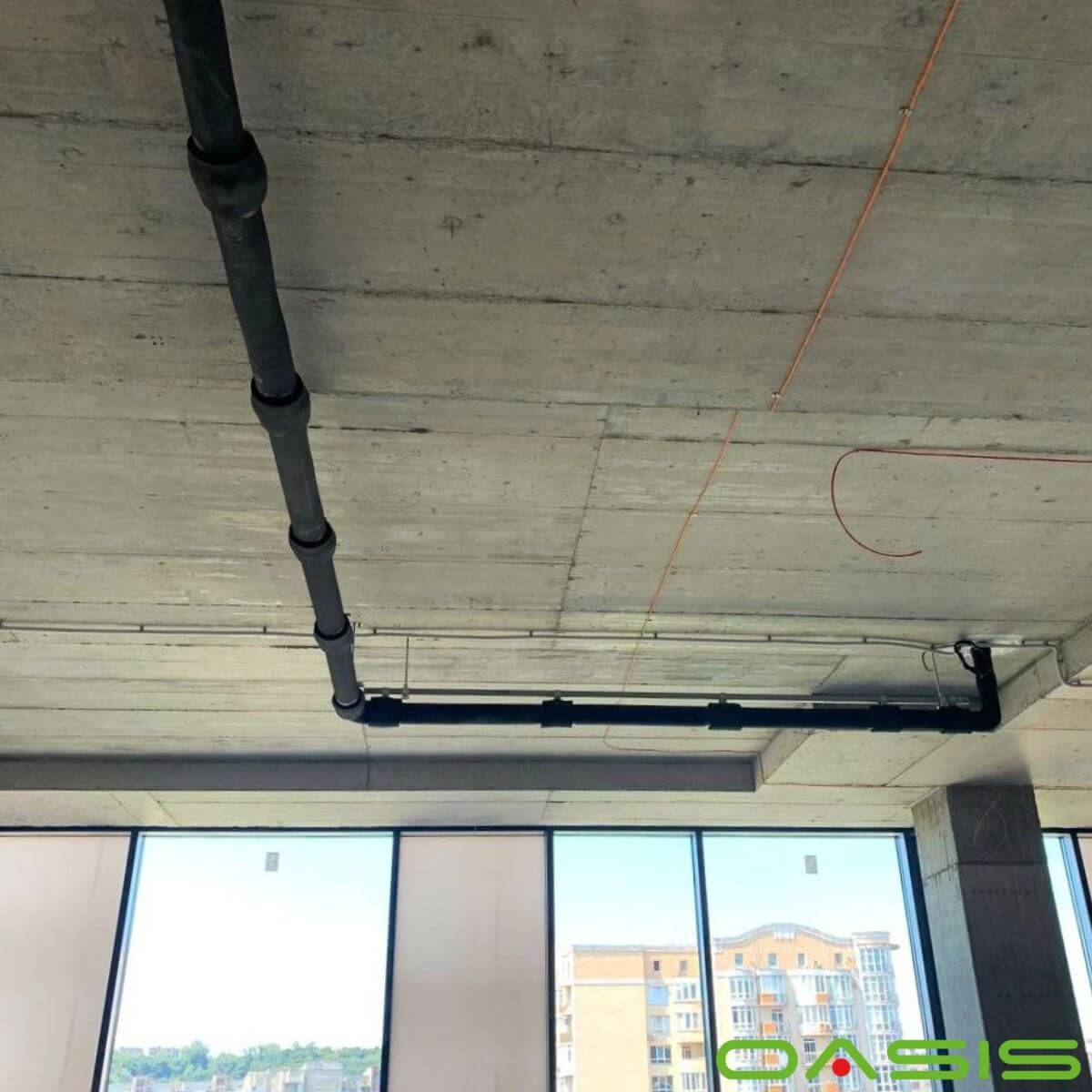 монтаж geberit pluvia система водовідведення