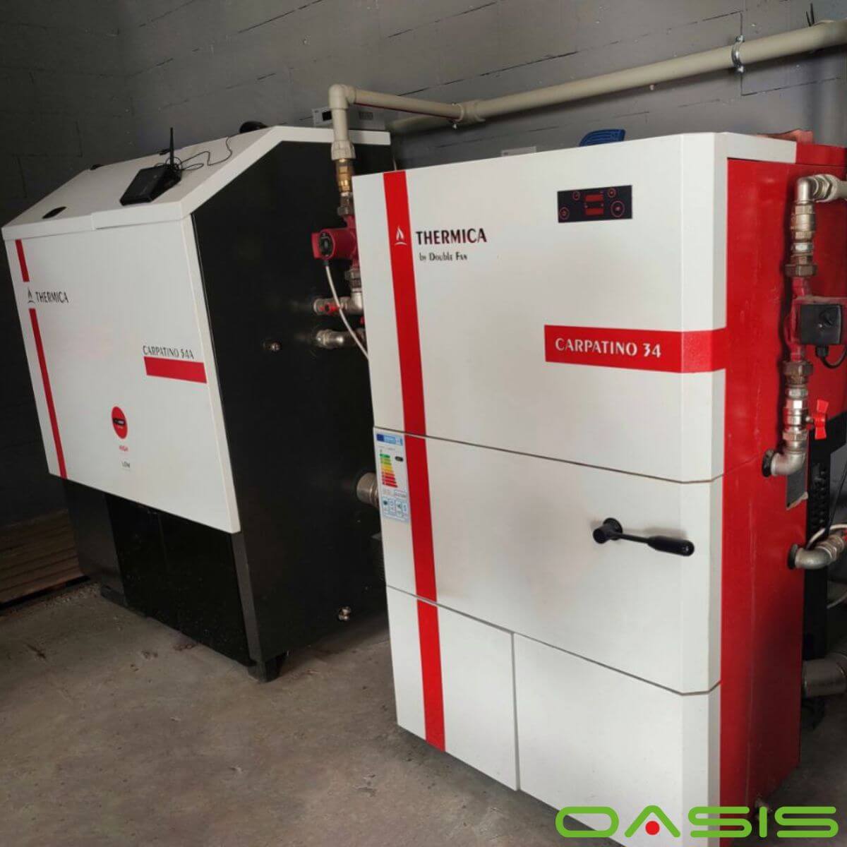 влаштування системи теплопостачання пелетні котли thermica