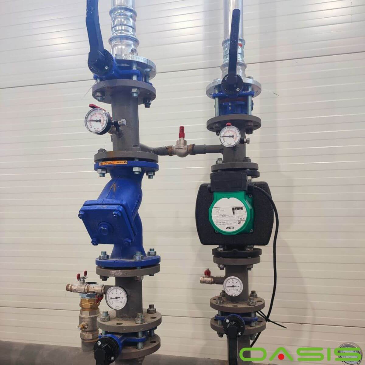 насос wilo монтаж компанії Оазис Комфорт