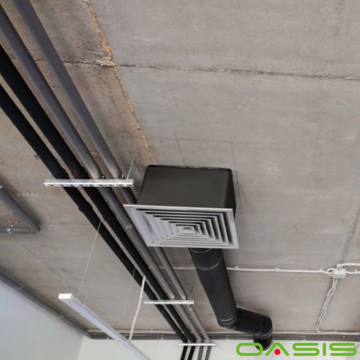 монтаж дифузора