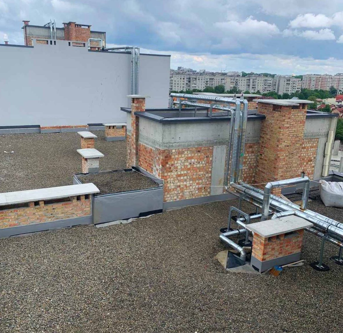 монтаж труб теплотраси